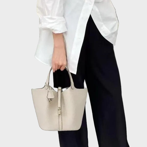 Pebbled Lock Bag
