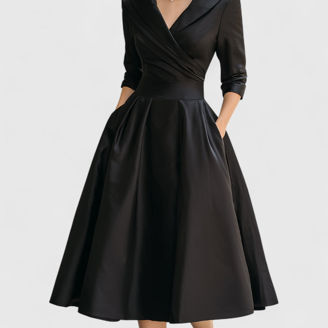 Manon - V-Neck Midi Dress