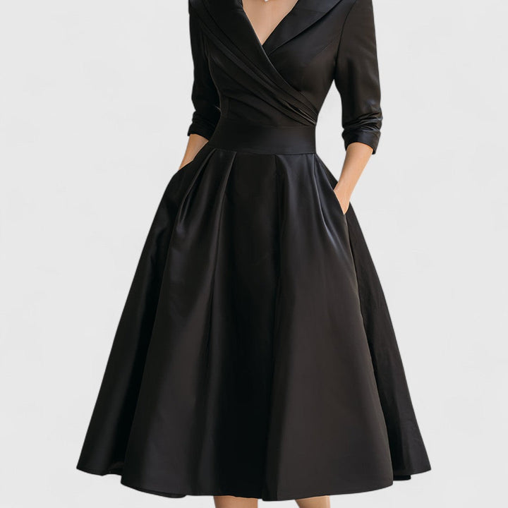 Manon - V-Neck Midi Dress