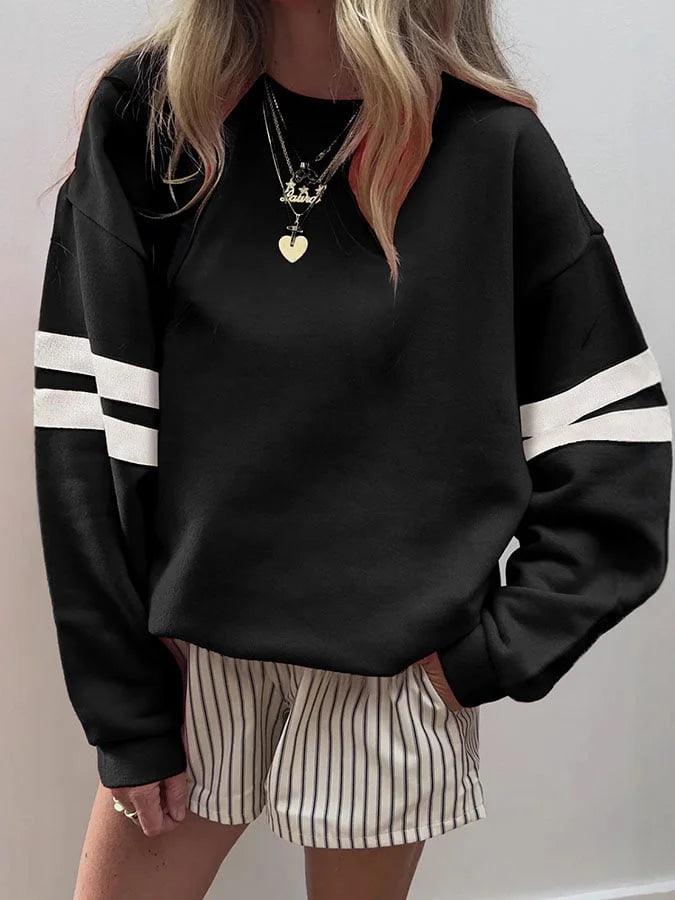 Women's Casual Striped Sweatshirt