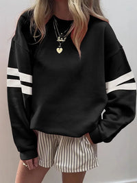 Women's Casual Striped Sweatshirt