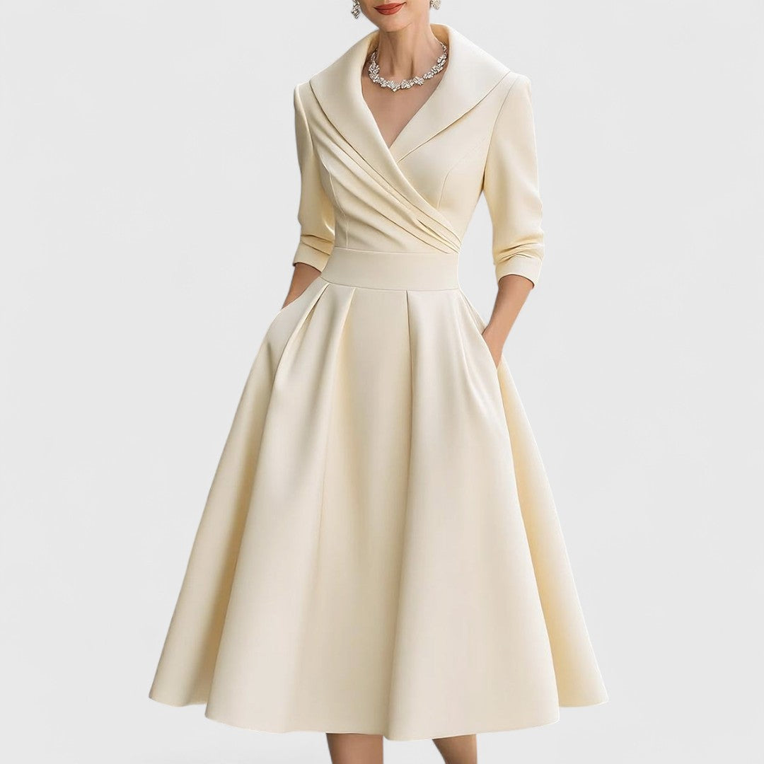Manon - V-Neck Midi Dress