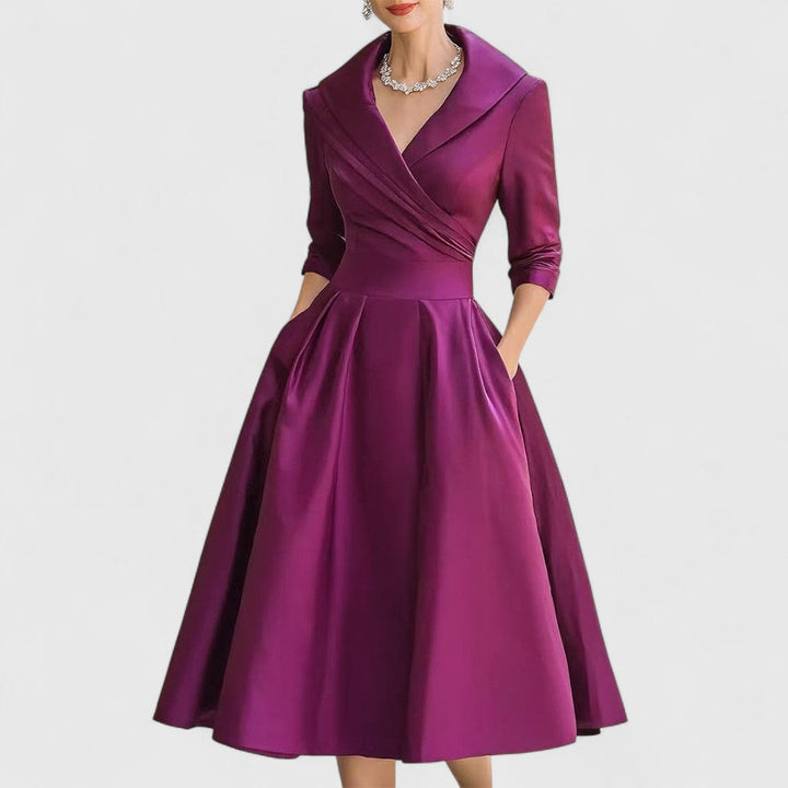 Manon - V-Neck Midi Dress