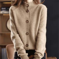 Chic High-Neck Cardigan