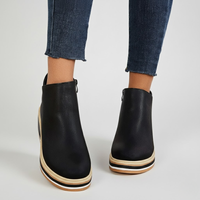 Orthopedic Leather Wedge Boots