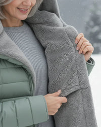 Sleeve and cuff detail on the georgina padded winter jacket