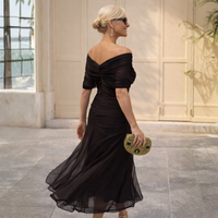 Mikaela – Tummy Flattering Off Shoulder Maxi Dress