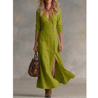 Vintage Midi Shirt Dress