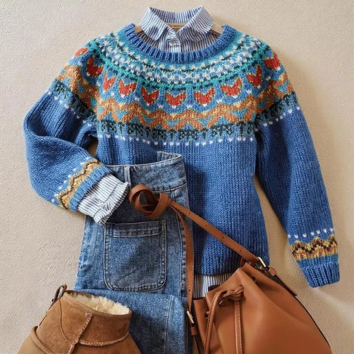 Vintage Alpine Knit Sweater