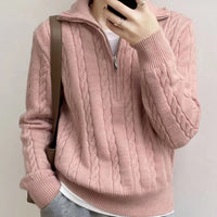 Cotton Half Zip Sweater