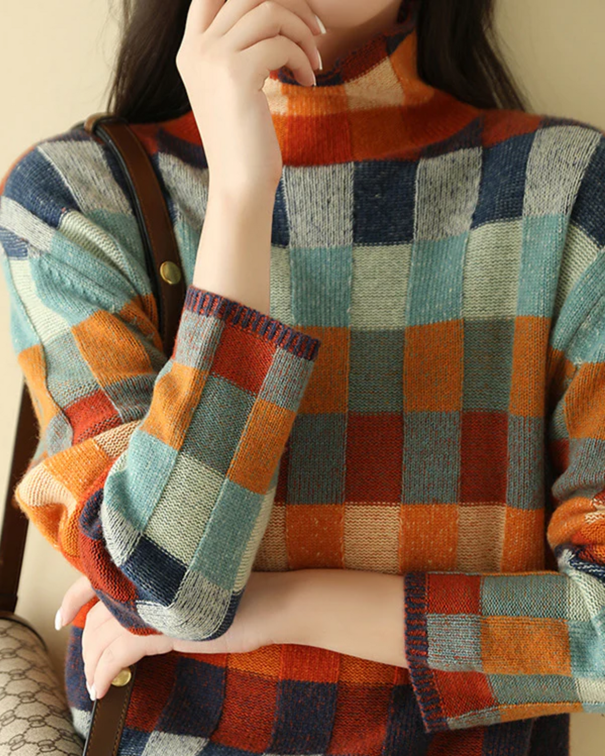 CASHMERE PATCHWORK SWEATER