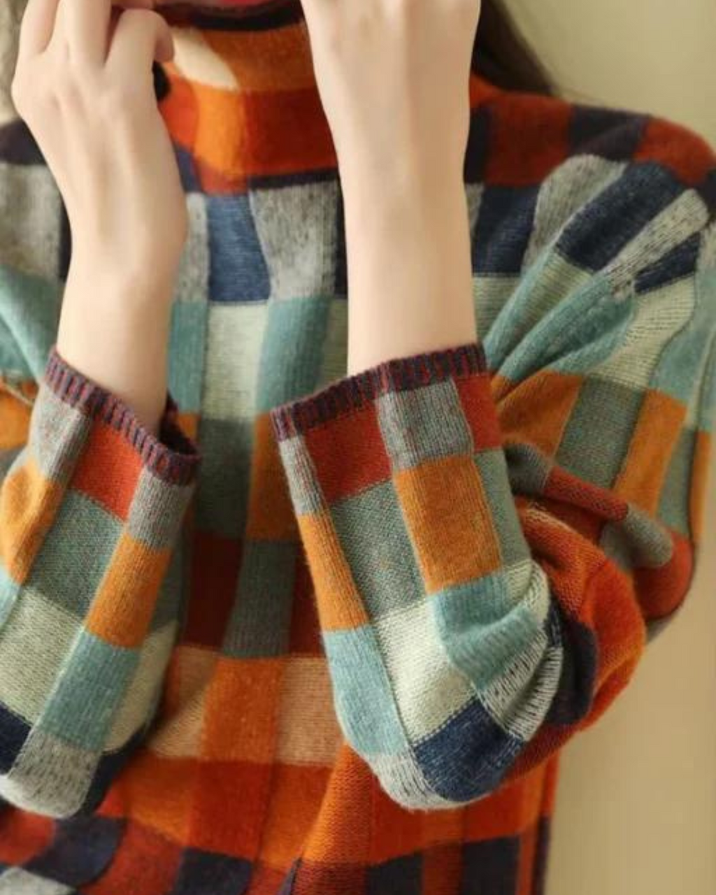 CASHMERE PATCHWORK SWEATER