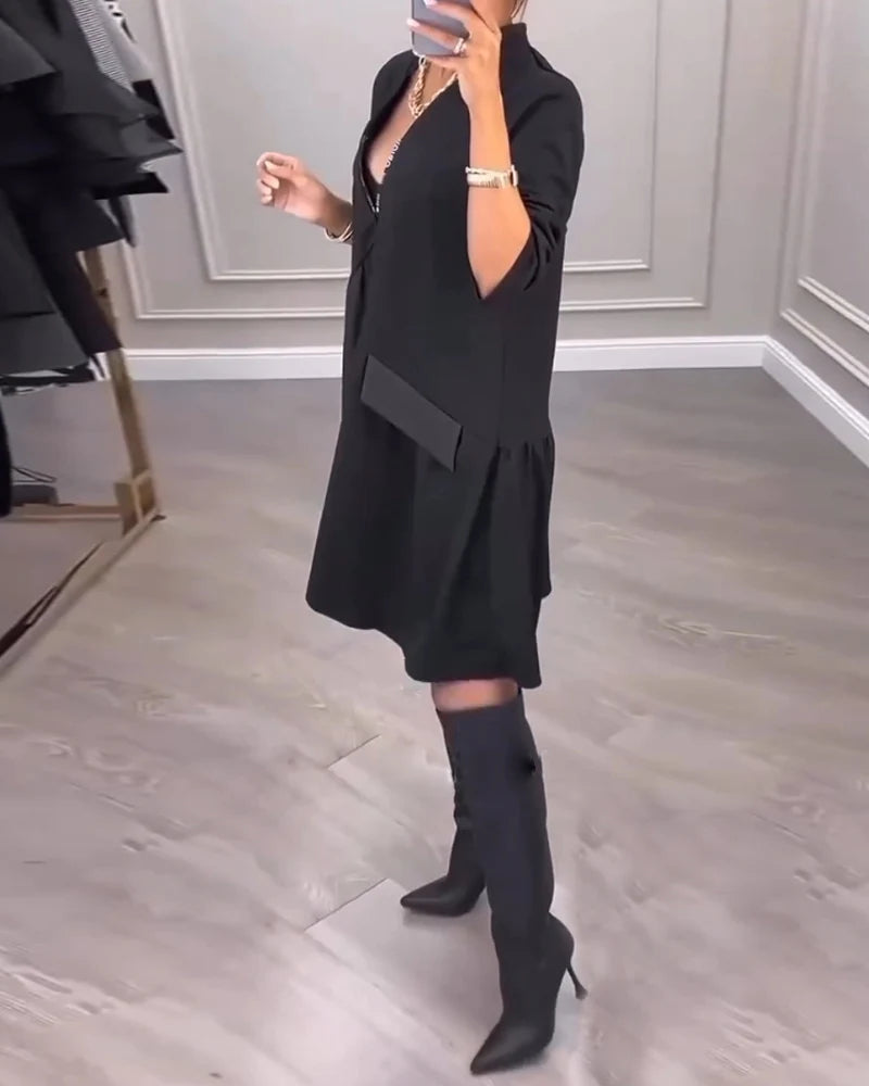 Coralie - A-Line V-Neck Dress