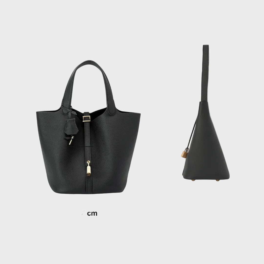 Pebbled Lock Bag