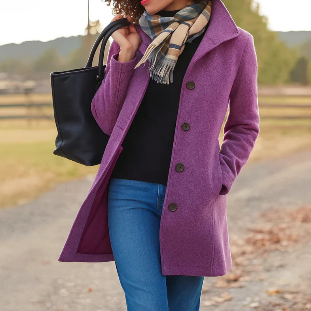 Classic Straight Button Coat – Susan & Anne