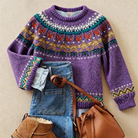 Vintage Nordic Knit Sweater