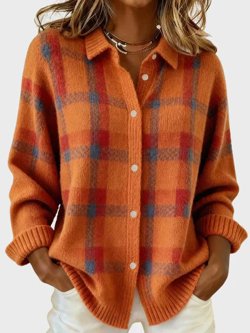 Taylor - Retro Plaid Cardigan