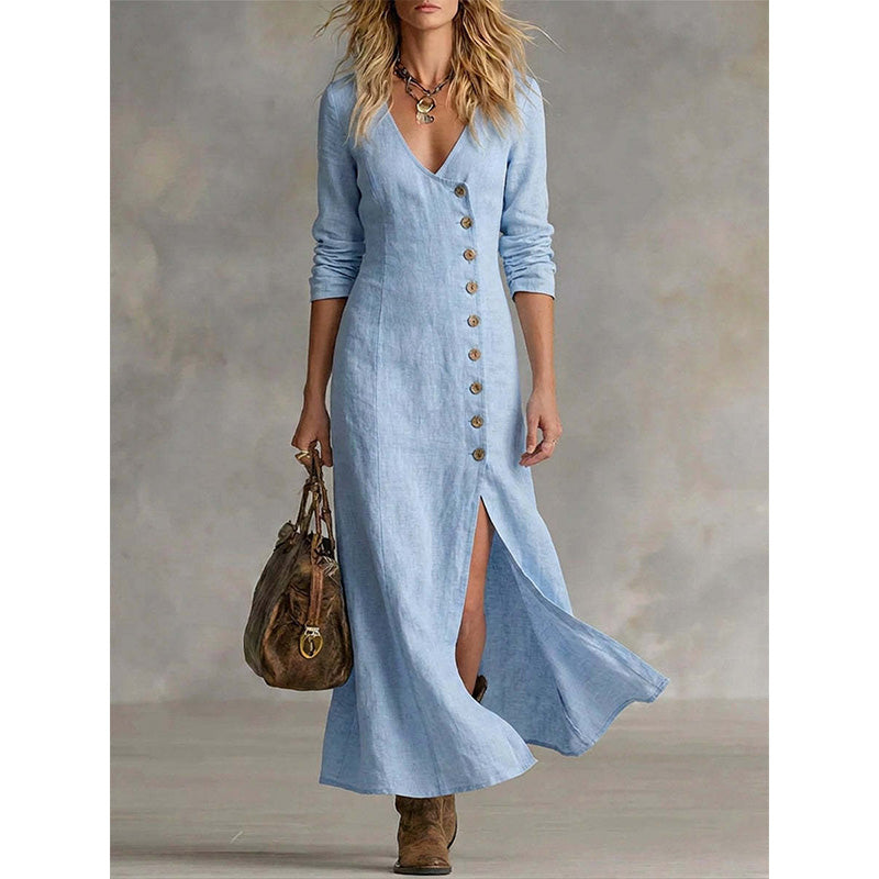 Oceane - Vintage Midi Shirt Dress
