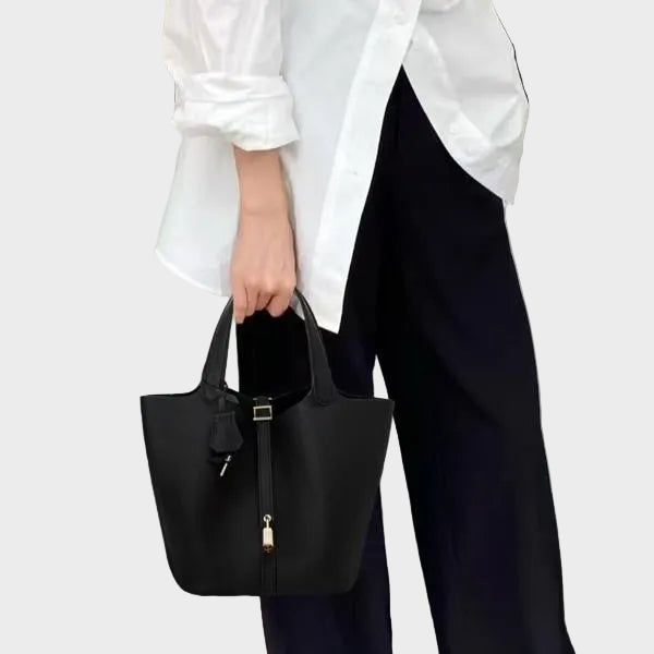 Pebbled Lock Bag