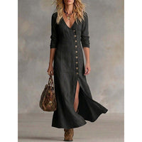 Vintage Midi Shirt Dress