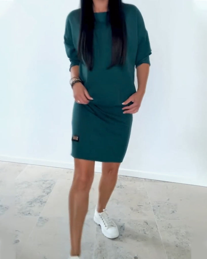 Clemence - Long-Sleeve Shift Dress