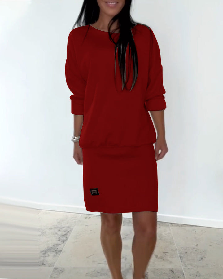 Clemence - Long-Sleeve Shift Dress