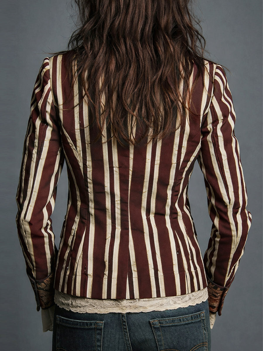 Avenorix - Bohemian Floral Blazer