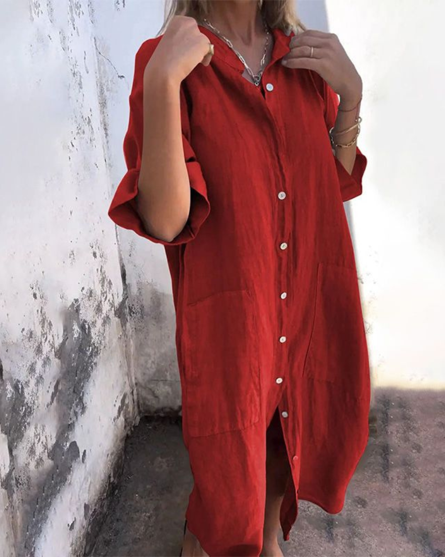 Camille - Oversized Shirt Dress