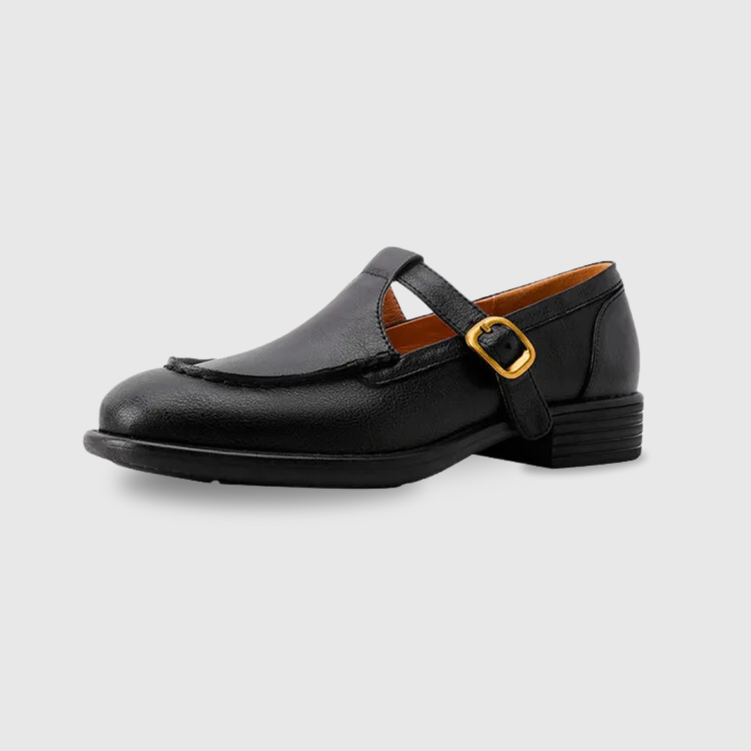 Delia - Retro T-Strap Mary Jane Shoes Round Toe Low Heel