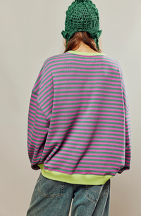 OVERSIZED STRIPED SWEATER