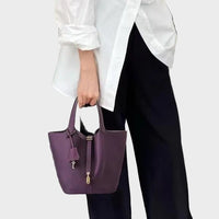 Pebbled Lock Bag