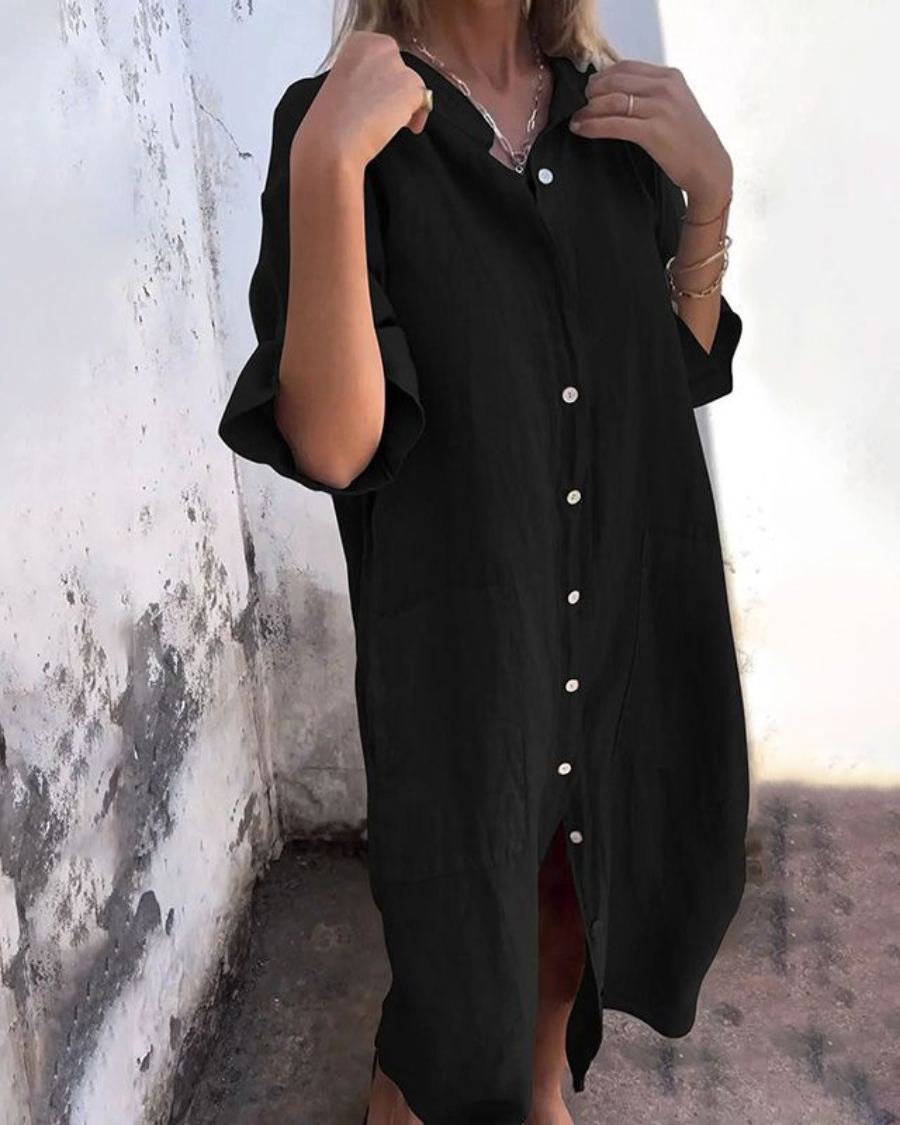 Camille - Oversized Shirt Dress