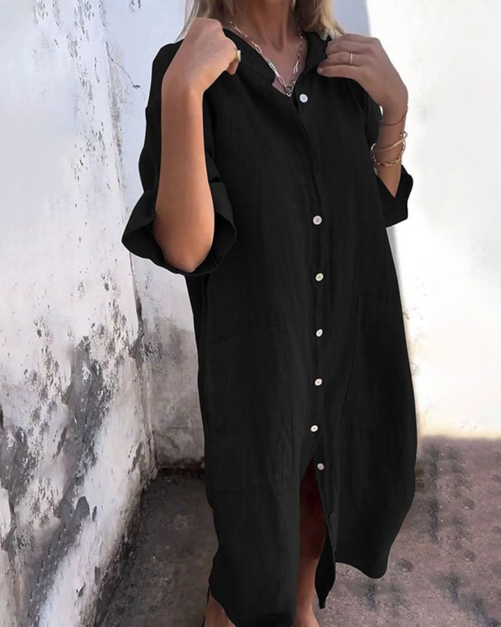 Camille - Oversized Shirt Dress