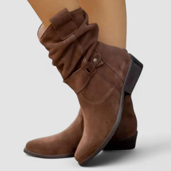 Delphine - Suede Orthopedic Ankle Boots