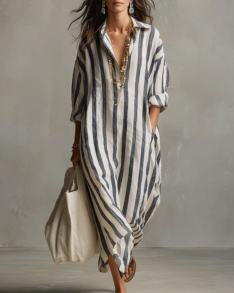 Seraphina - Striped Maxi Dress