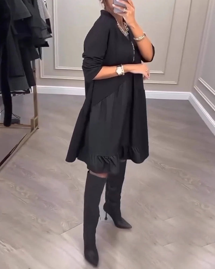 Coralie - A-Line V-Neck Dress