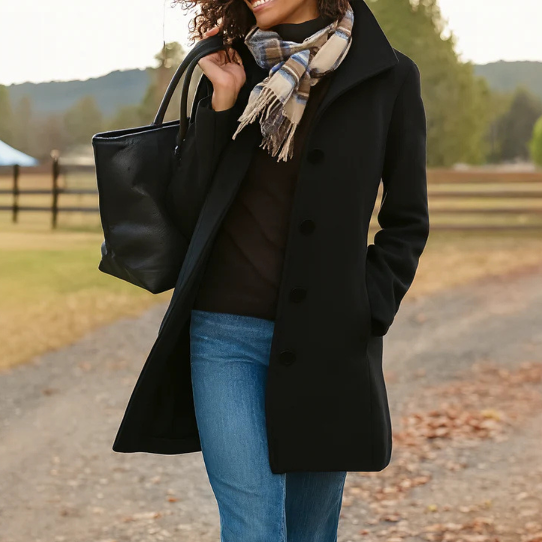 Classic Straight Button Coat – Susan & Anne