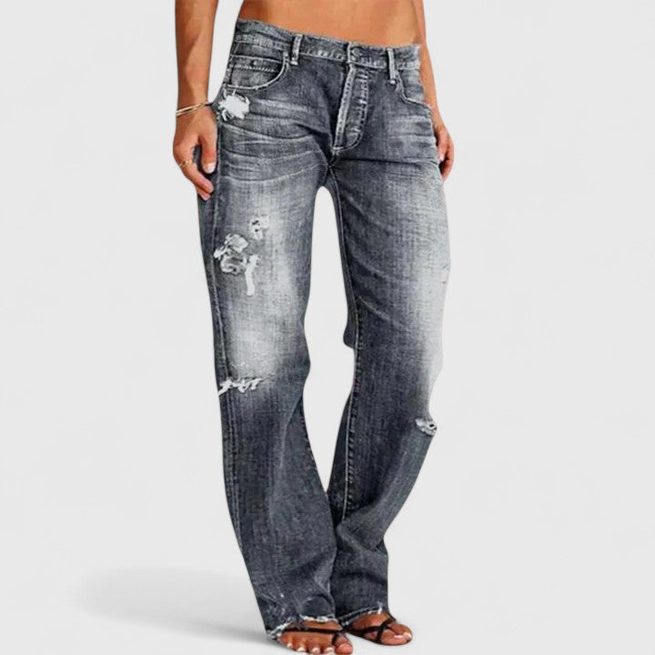 Kendall - Relaxed Distressed Jeans
