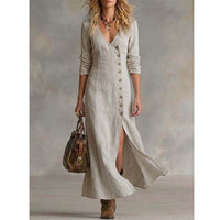 Vintage Midi Shirt Dress
