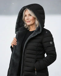 Back view of the georgina padded winter jacket