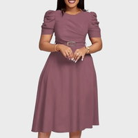 Styled look with the harriet bloom soft-touch ruched midi dress