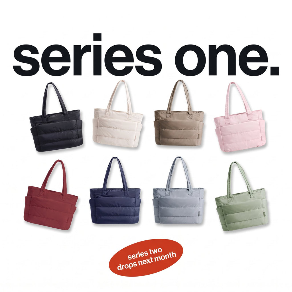 The Pillow Tote Series One: eight colors