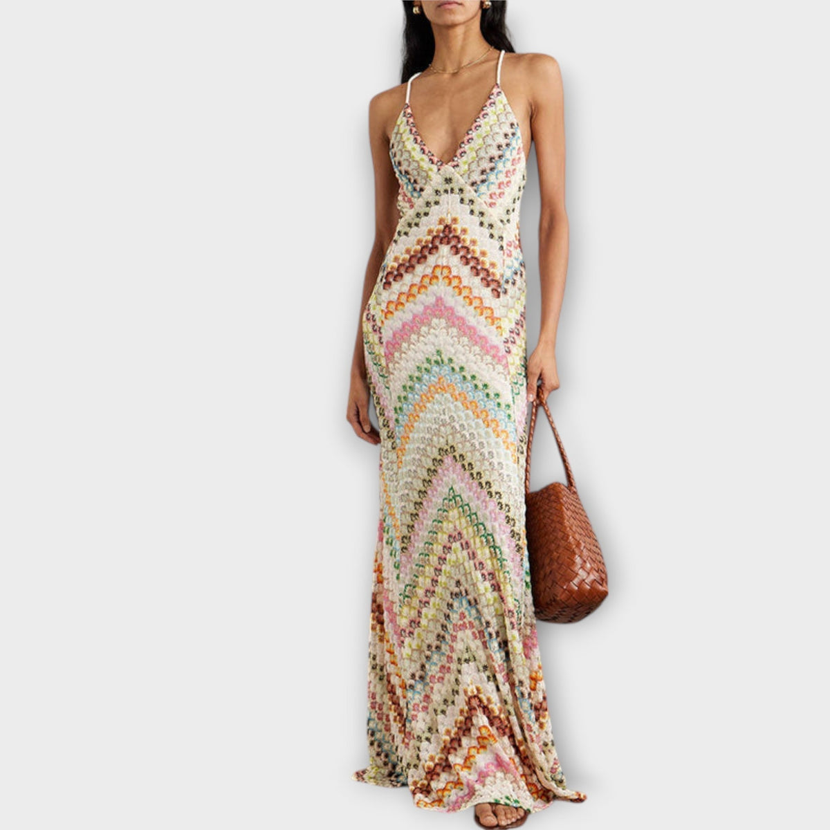 Herringbone Maxi Dress