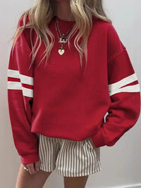Women's Casual Striped Sweatshirt