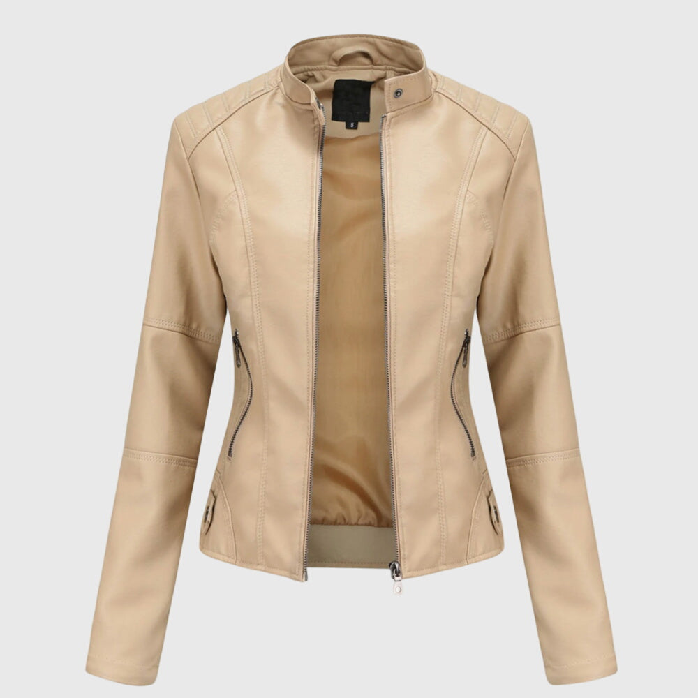 Chic Faux Leather Jacket - view 4