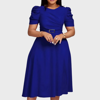 Close-up texture of the harriet bloom soft-touch ruched midi dress