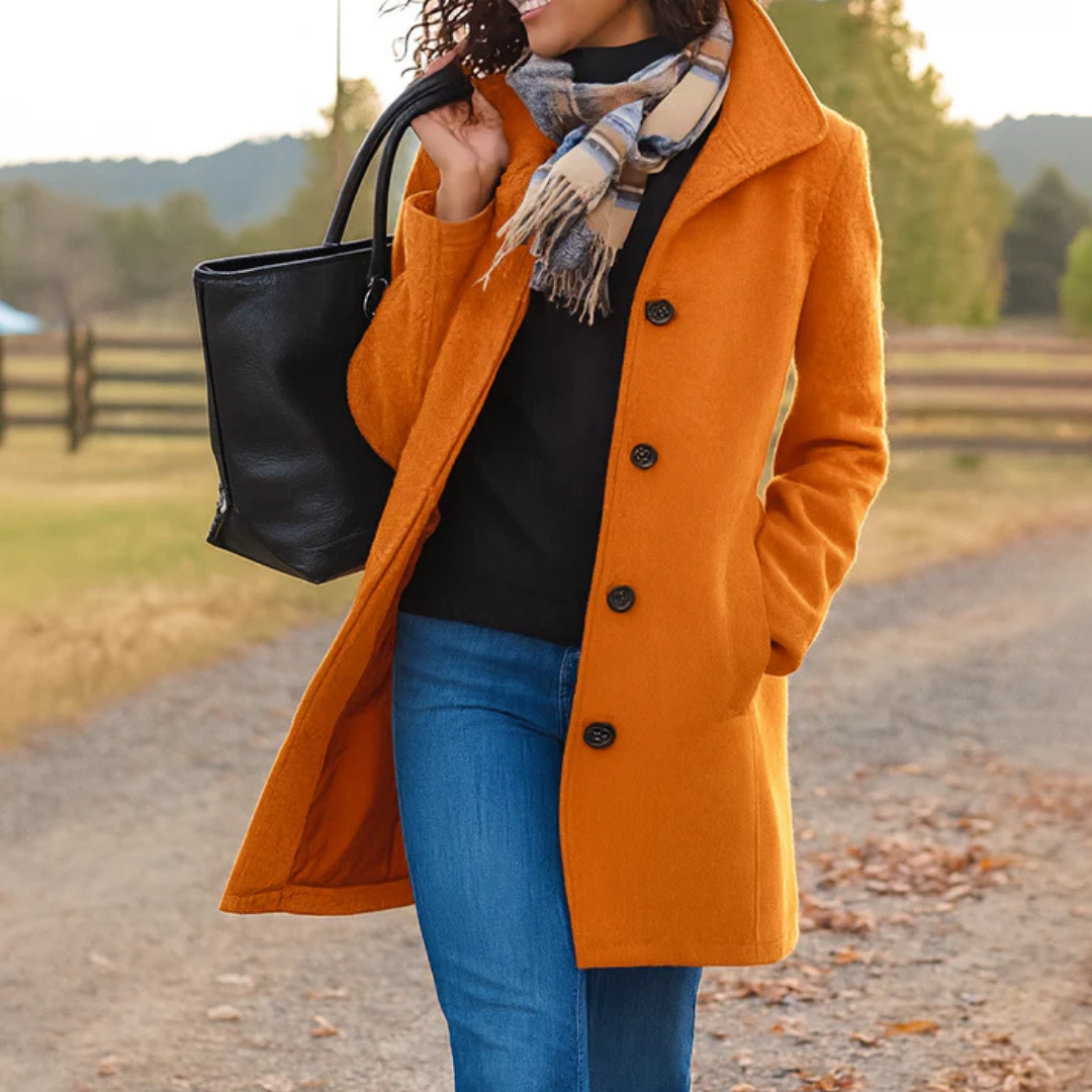 Classic Straight Button Coat – Susan & Anne