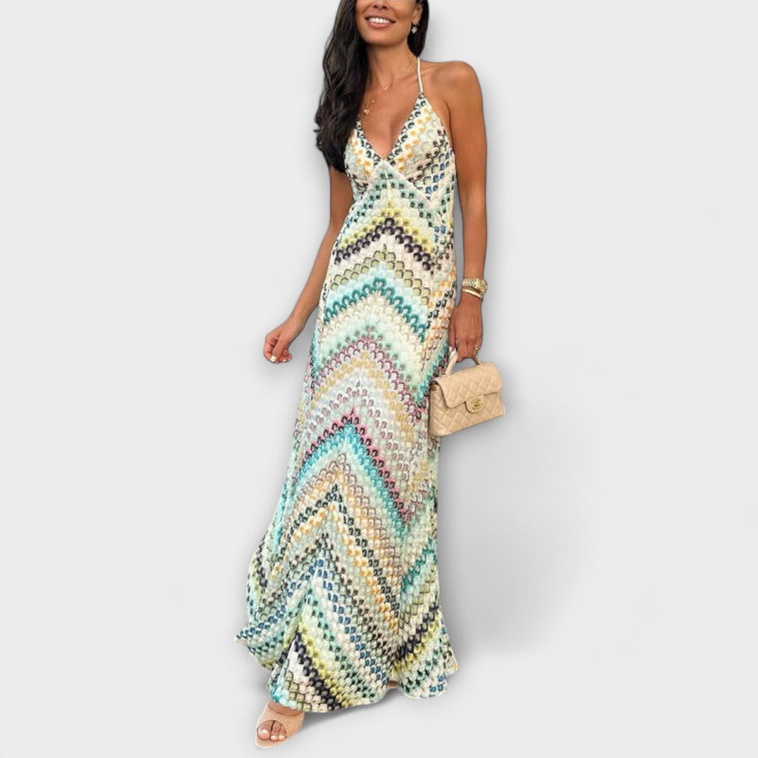 Remi - Herringbone Maxi Dress