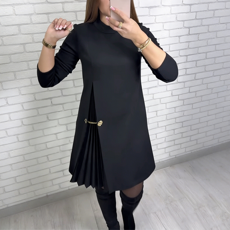 Ophelie - Asymmetric Pleated Dress