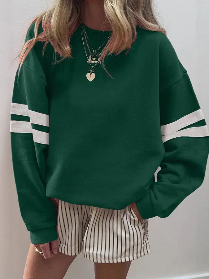 Women's Casual Striped Sweatshirt